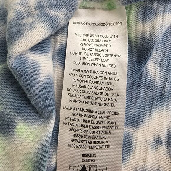 CALVIN KLEIN WOMEN JEANS TEE TIE DYE CROP TOP SHIRT SIZE XL - Picture 6 of 6